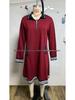 2026 Women's Casual Color Block Lapel Zipper Dress with Pockets