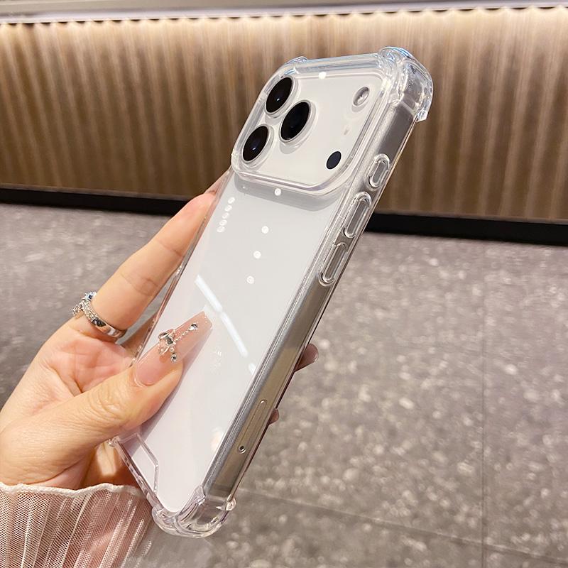 For Apple Shockproof Clear Soft Case for IPhone 17 Air 16 15 14 Plus 13 12 11 Pro X Xs Max Xr Acrylic Transparent Acssories