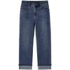 Hotwind 2026 Spring Women's Rolled-Cuff Straight Leg Jeans