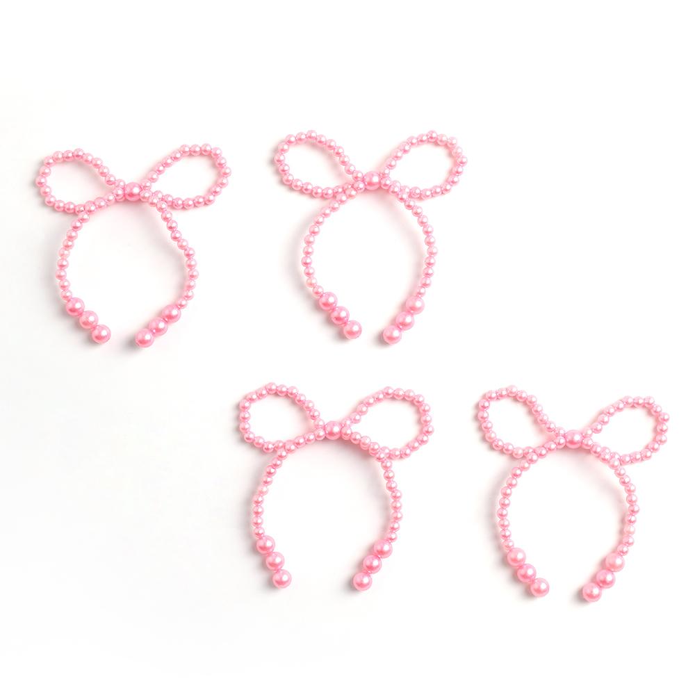 

2/5Pcs Pearl Bow Party Supplies Decoration 10CM Pink Pearl Bow Birthday Cake Ornaments Scene Layout Decor DIY Gifts Accessories 2Pcs розовый