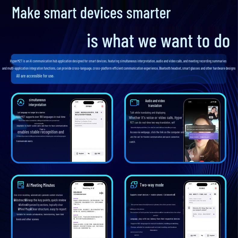 Sleek AI Smart Glasses with Touch Control: Make/Answer Calls & Voice Translation via Bluetooth