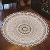 New Round Carpet Mandala Bohemian Gradient Colorful Rug For Living Room Bedroom Rugs Large Size Anti -Slip Floor Mat