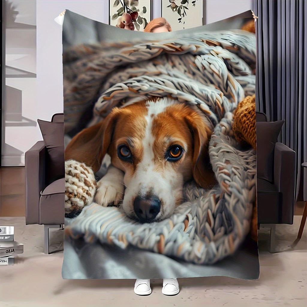 Beagle Blanket Cartoon Dog Flannel Blanket Sofa Blanket Suitable For Children Teen Adult Gift Blanket