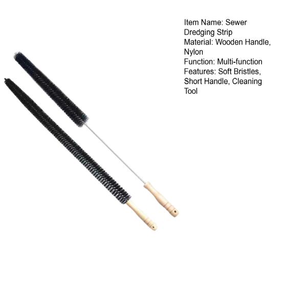 Yousheng Set di 2 Spazzole Striscia Sonda Fognatura Manico in Legno Setole Morbide Pulitore Lint Sfiato Asciugatrice Spazzole Sblocco Tubi Strumento di Pulizia