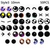25Pairs 6/8/10mm Doll Glass Eye Round Dragon Cat Eyes In Pairs Flatback Cabochons Decoration Keychain DIY Accessories