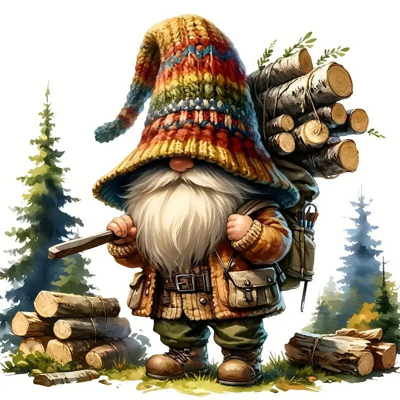 Gnome Diamond Painting Cross Stitch Landscape Diamond Mosaic Full Cross Stitch Embroidery Complete Kit Wall Art