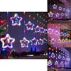Christmas Curtain Lights Tree Star Ring Shape Led String Decor For Holiday Celebrations