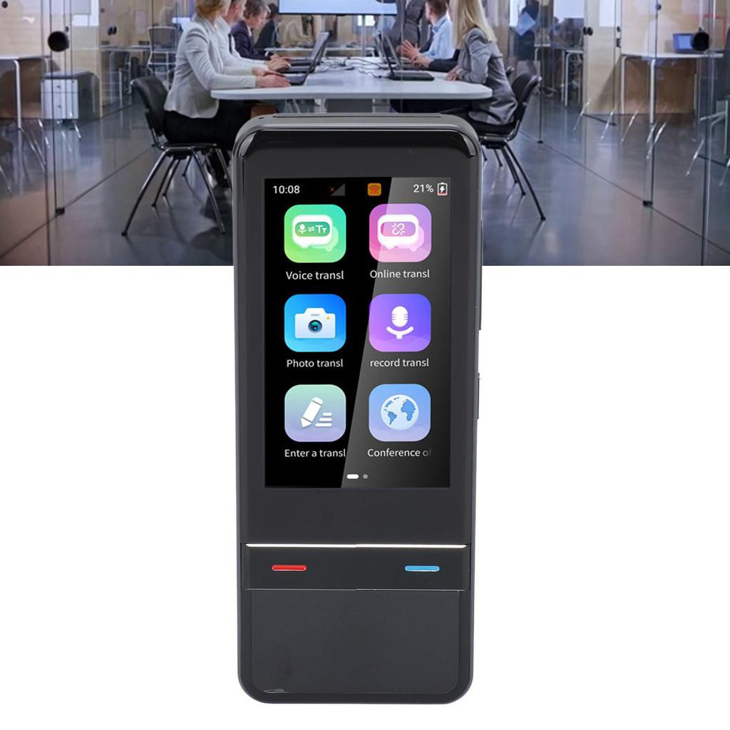 Language Translator Support 139 Languages Two Way Real Time Accurate Offline Recording Photo Voice Translation Device with HD Touchscreen for Travel