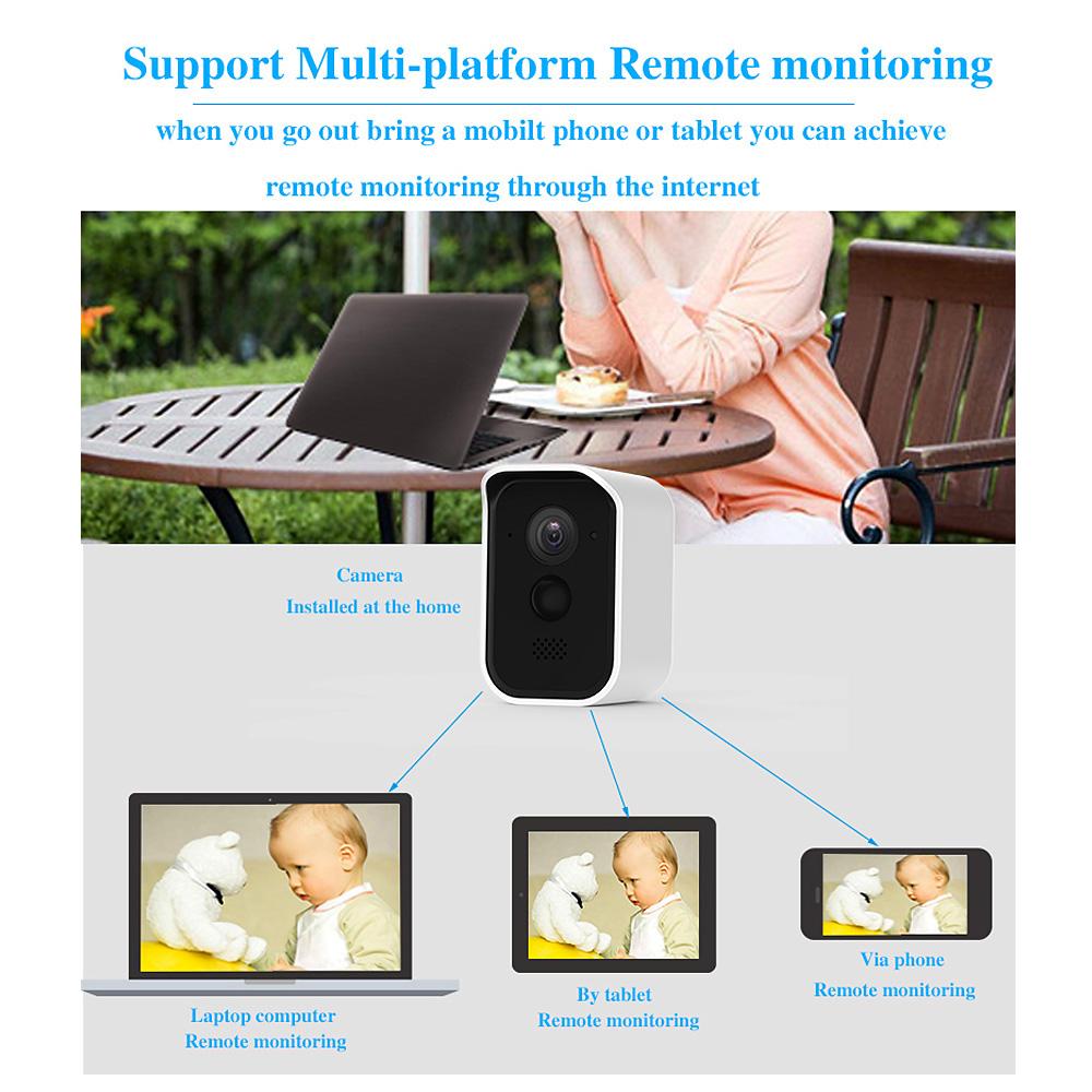 

Наружная беспроводная камера безопасности 1080P HD Беспроводная аккумуляторная батарея с питанием от Wi-Fi Home Security