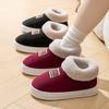 Cotton slippers winter new indoor home bag and home fluffy cotton shoes fleece warm couple slippers