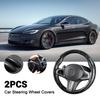 Carbon Fiber Car Styling Steering Wheel Anti-slip Wheel Covers Protect For BMW 1 3 5 7 series X1 X2 X3 X5 X6 G30 G20 G11 G12 F40