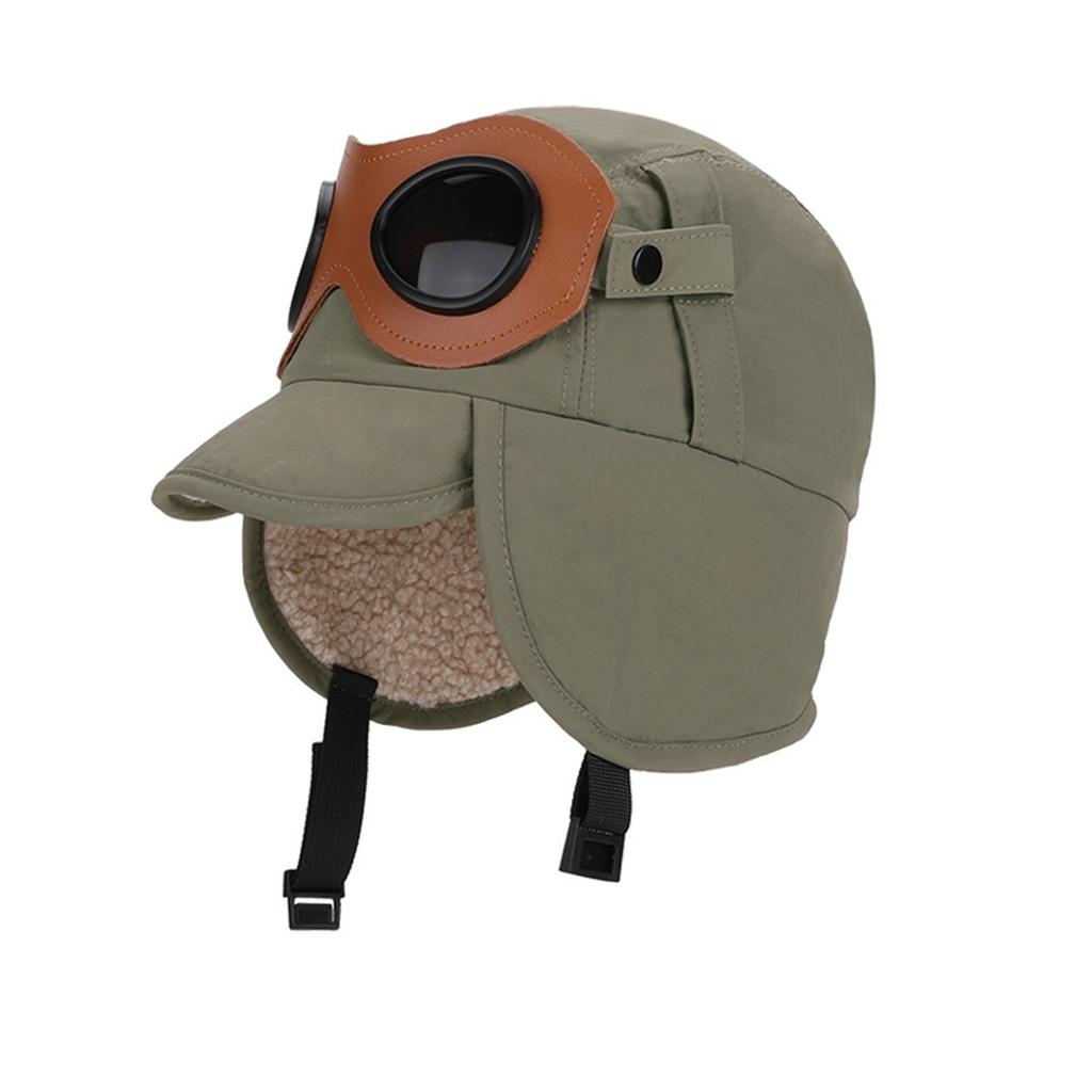 Wintermütze für Kinder, Retro Lei Feng Mütze, Mütze mit warmem Fleece, Ohr-, Motorradmütze zum Fahren
