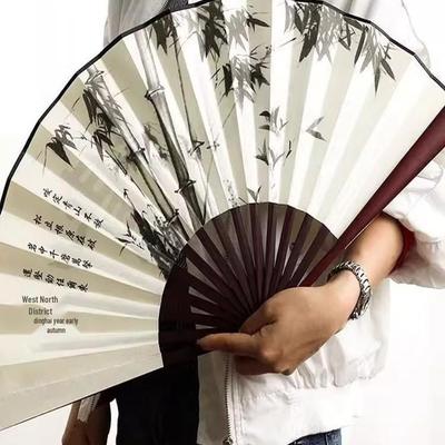 New Arrival: Ancient Style Hanfu Folding Bamboo Fan – Perfect for Summer