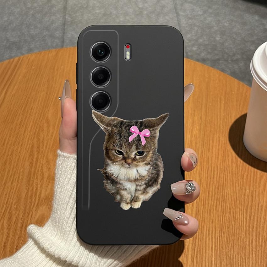 For Tecno Camon 40 20 19 17 16 15 Pro Premier 18P 16S 17T Phone Covers Matte Silicone Lovely Bow Lightweight Anti Drop Cases For Tecno Camon18i Bumper