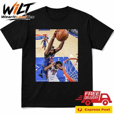 Mitchell Robinson Puts Joel Embiid An A POSTER Shirt