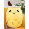 Popular bubble tea cup throw pillow large creative fruit milk tea doll plush toy