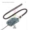 Fashionable Long Sweater Chain with Tibetan Silver Buckle Lanyard and Jade Pendant