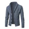 Autumn And Winter Men's Fashion Loose Cardigan Warm Lapel Hooded Jacket Sweater