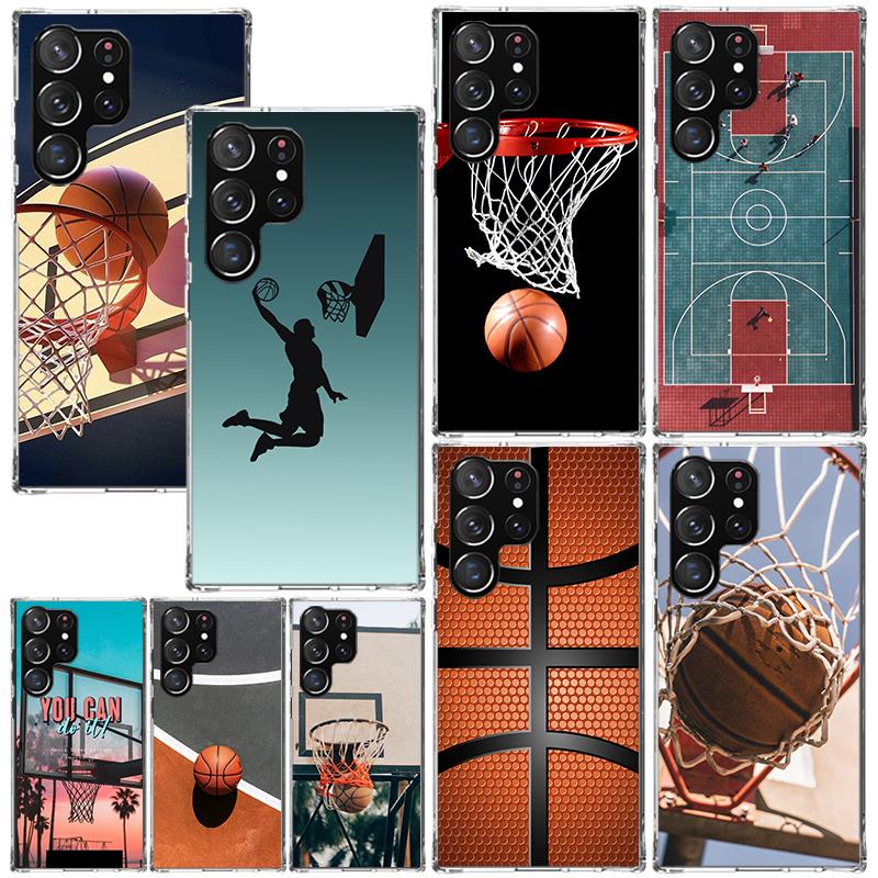 Basketball Basket Sports Phone Case For Samsung Galaxy S26 S25 Edge S24 FE S23 S22 Ultra S21 Plus S20 + Art Fundas Back Cover Ga