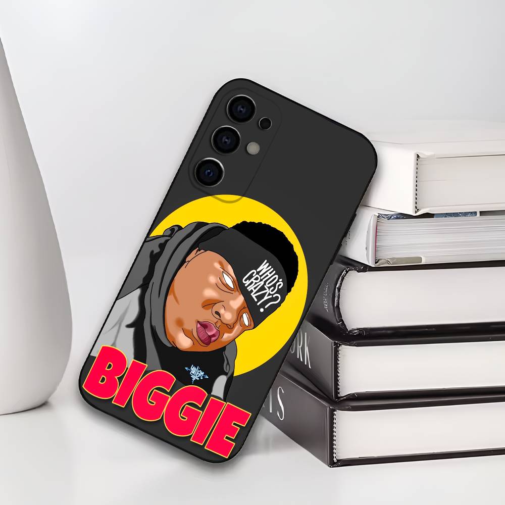 B-Biggie Smalls Notorious B-BIG Art Phone Case For Samsung S25,S24,S21,S22,S23,S30,Ultra,S20,Plus,Soft Silicone Black Cover