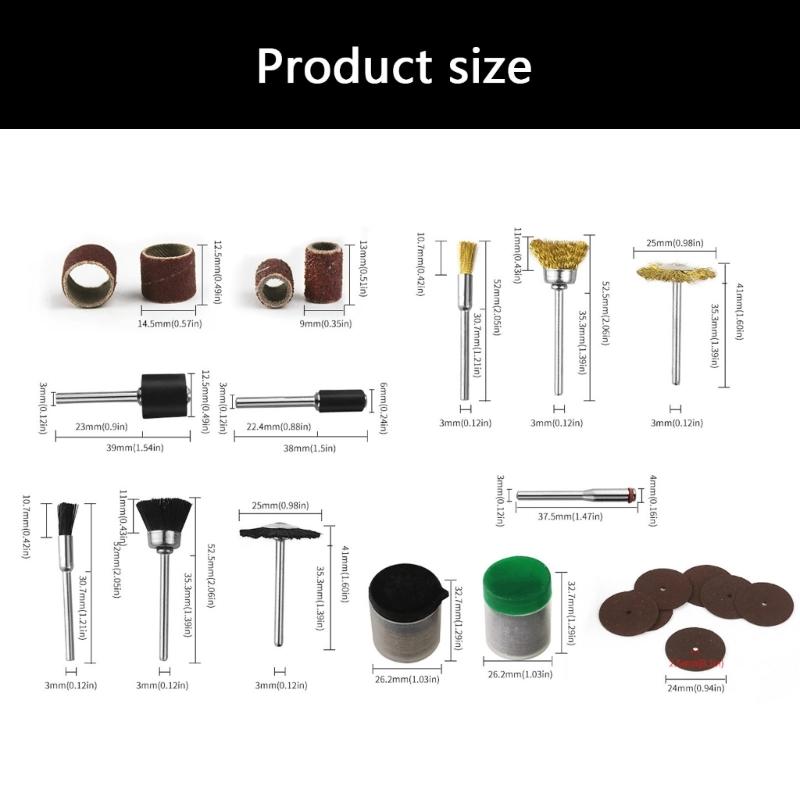 Multiple Style Abrasive Brushes Sandpaper Rings For Power Tool Metalwork Rusts Removal And Front Finishing
