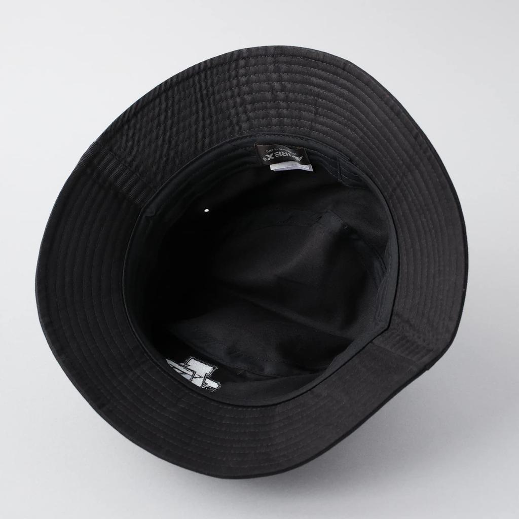 Authentic 3D Logo Bucket Unisex Casual 3D Black [AVIREX] Hat, Hat, Cap, Men's, Women's, Bucket, Hat,