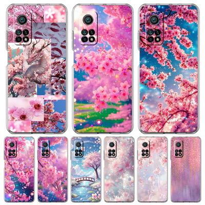 Transparente Handyhülle für Xiaomi Mi 14 13 12 11 Ultra 13T 12T 11T Poco X3 NFC F3 F6 Pro Lite 5G Weiches TPU Koreanisches Blumenmuster