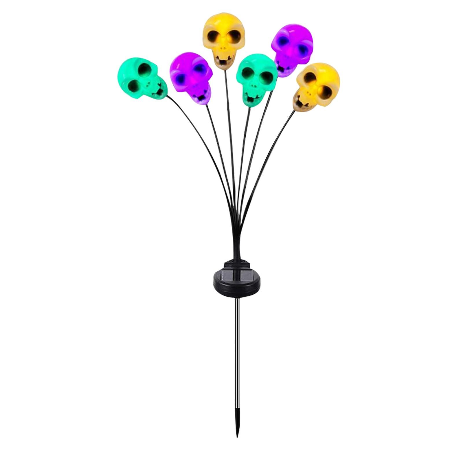 

Halloween Outdoor Solar Horror Lights Garden Courtyard Terrace Party Decoration Waterproof Halloween Path Lights One Size