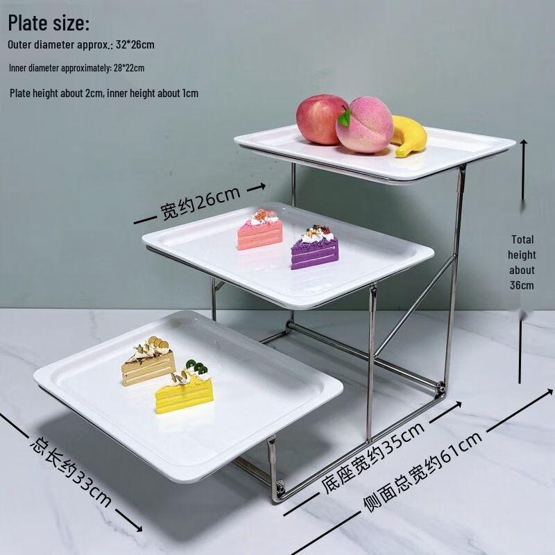 Nierxin European Style Melamine Fruit and Dessert Display Stand