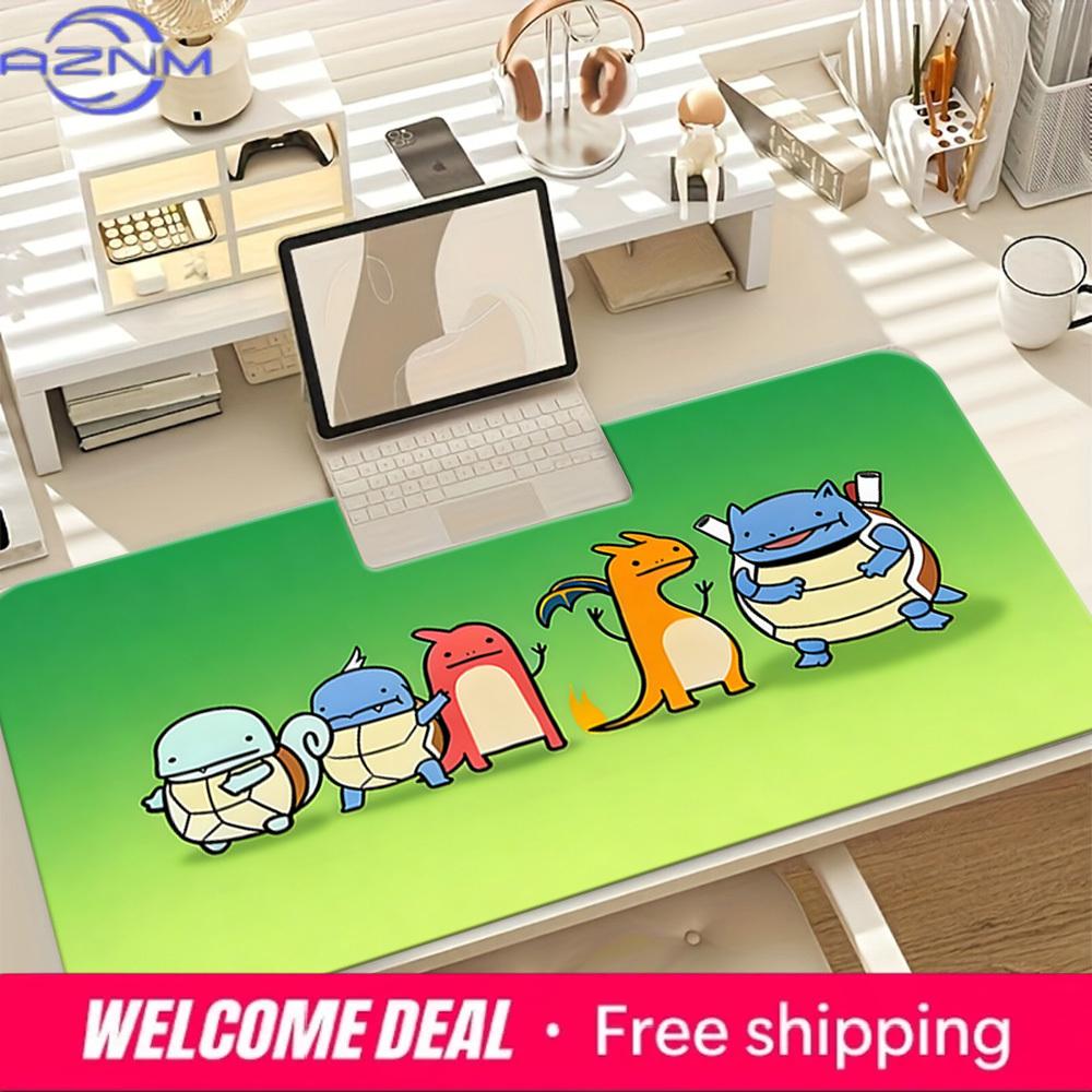 Squirtle Evolution TCG Playmat NonSlip Washable Gaming Mouse Pad 30x80x0.2cm