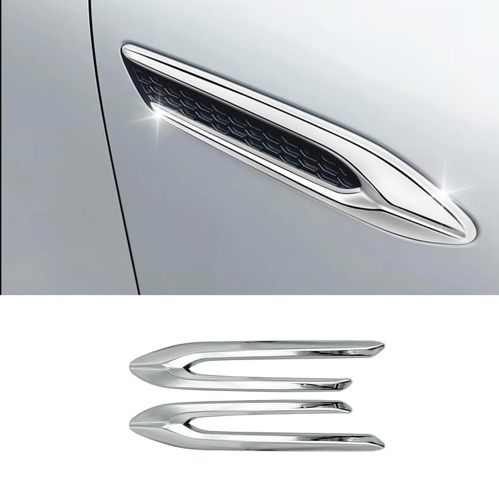 OKAYOHINN ABS Plastic Fender Garnish with Mirror Side Fender Side Door Side Marker Trim for the New Mazda 2024 2-Piece Finish, Covers, CX-80 (October