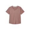 Dri-Fit One Fashionable Simple Stylish Moisture-Wicking Short Sleeve Drop Shoulder T-Shirt Women T-Shirts Gray Pink DD0639-208