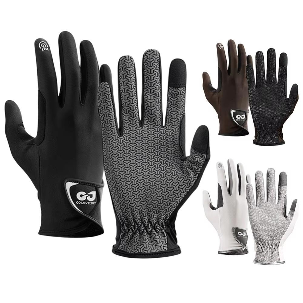 New Breathable Riding Gloves Non-Slip Lightweight Equestrian Gloves Wear-resistant Sun Protection Horse Riding Gloves