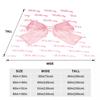 Pink Bow Blanket Custom Name Personalized Flannel Baby Blanket For Sofa Soft Birthday Gift Customized Blankets For Boys Girls