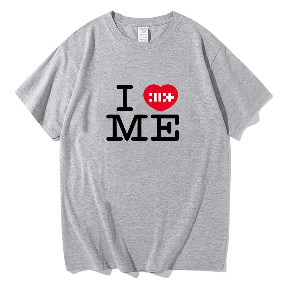 ILLIT I Heart Me T Shirts ILLIT Girl Band T-shirt Summer Cotton Women Men Tee Graphic Printing Fashion Top High Quality Clothes