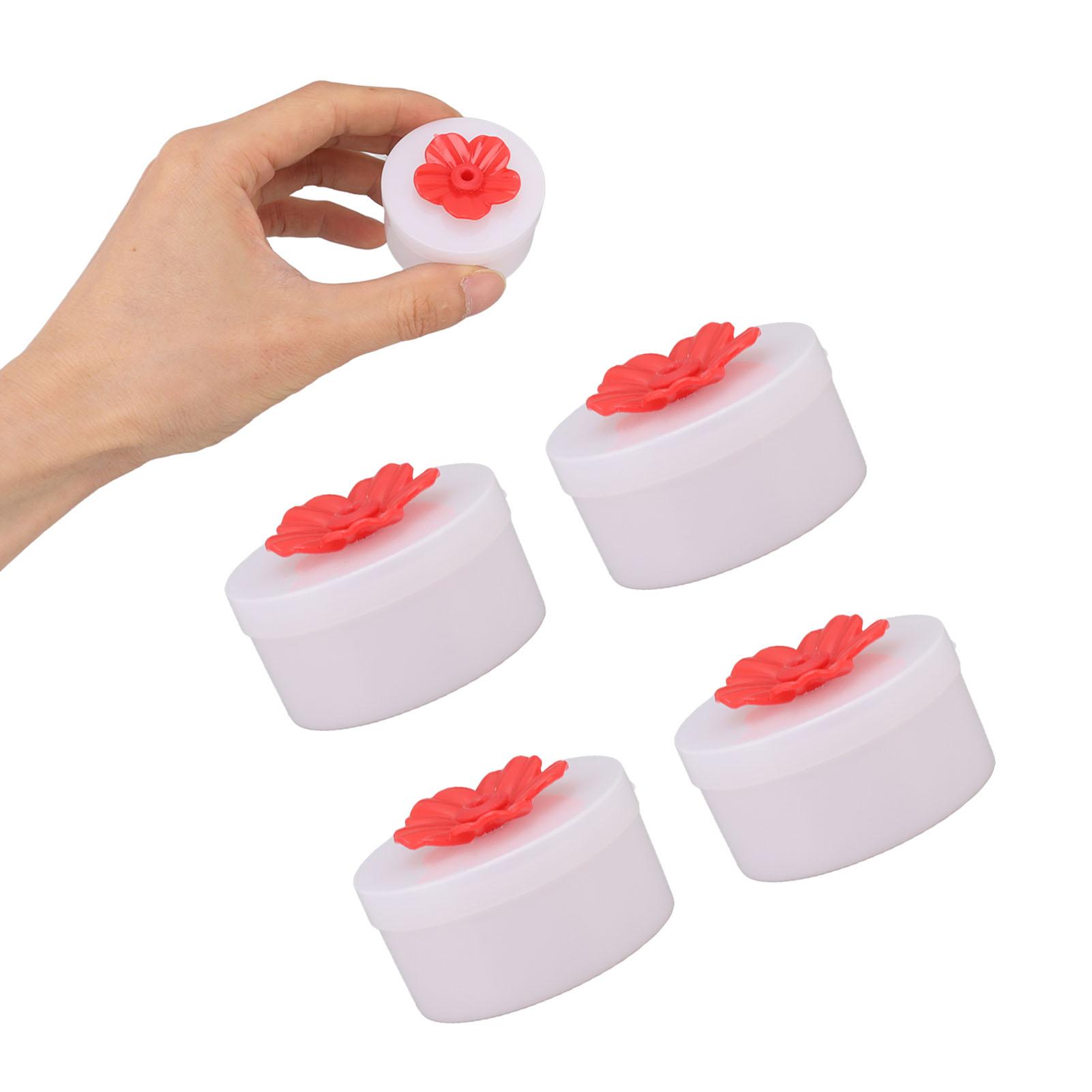 

4pcs Feeder Flower Shaped Handheld Bird Feeder Wild Bird Feeding Tool for Outdoor Garden Yard