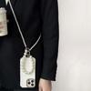 Women Korean Pearl Chain Mobile Phone Hanging Rope Handheld Shoulder Strap Detachable Back Crossbody Lanyard Anti Lost Pendant