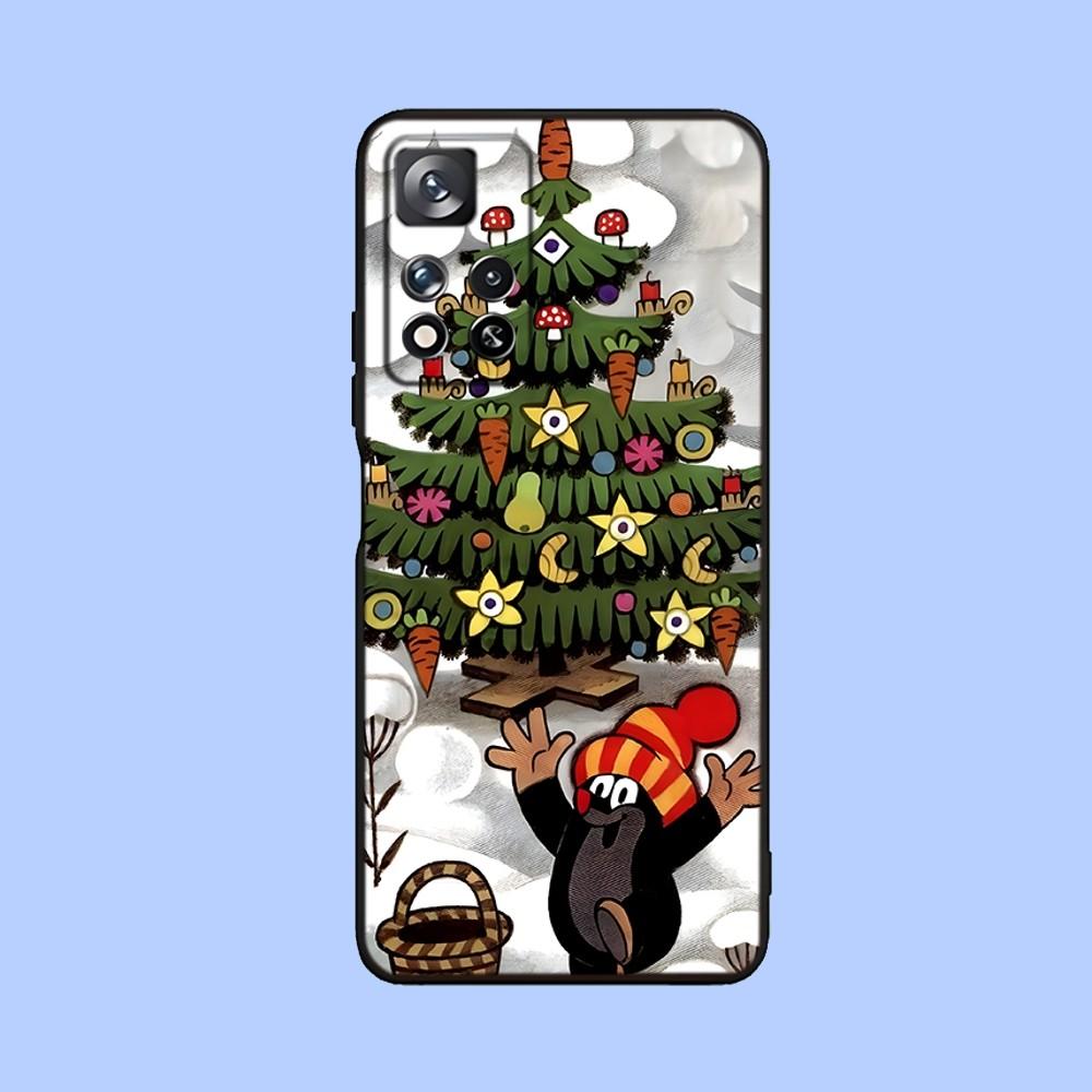 Cartoon L-Little Mole Phone Case For Samsung Galaxy A13,A21s,A22,A31,A32,A52,A53,A71,A80,A91 Soft Black Cover