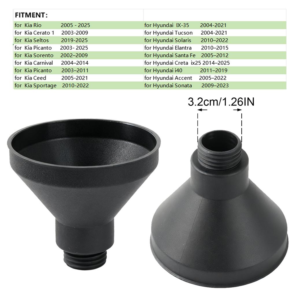 Car Engine Oil Funnel Filler for Kia Rio Ceed Cerato Sportage Sorento for Hyundai Tucson Solaris Elantra Santa Fe Creta Accent