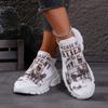 Fashion Women's Sports Shoes Ladies Shoes Slip-on Fashion Printing Plus Size Woman Sneakers Light Comfortable Breathable Casual Sneaker
