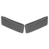 2pcs Front Bumper Guard Protector ABS Left Right Black Wearproof Pad Kit for Car Modification