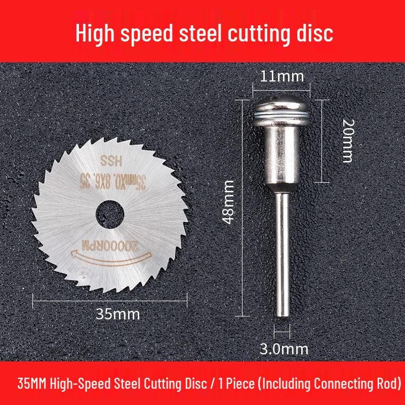 Small HSS Circular Saw Blade for Mini Electric Drill/Grinder - High-Speed Steel for Woodworking and Metal Cutting