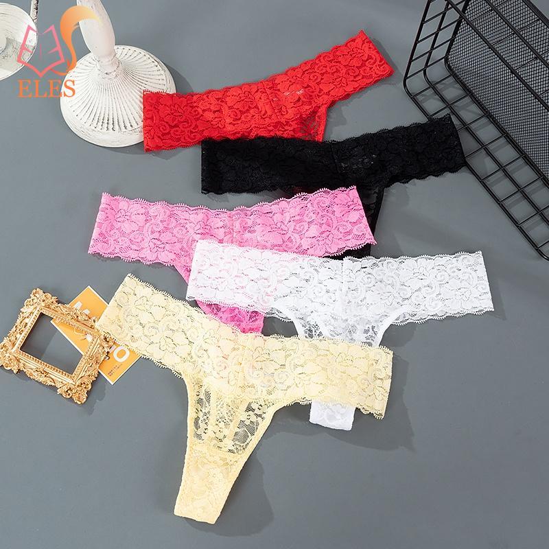 Low Waist Briefs Women Sleepwear Underwear Women Floral Lingerie Panties Solid Color Briefs Panties