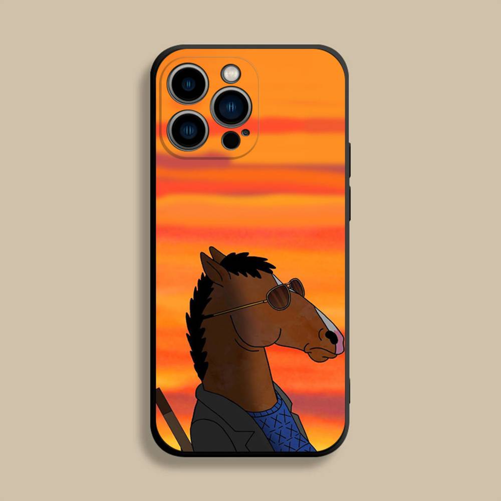 B-Bojacks H-Horsemans (1) Phone Case For iPhone 17,16,15,14,13,12,Pro,Max,Plus,E,SE4,Air,Mini Black Soft Cover
