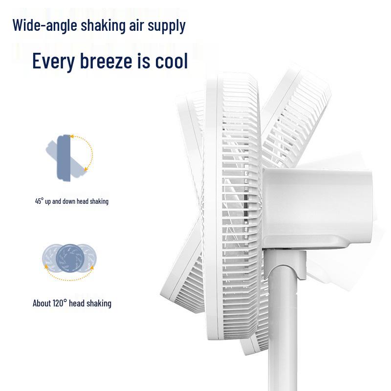 Silent Oscillating Floor Fan with Remote Control for Home or Office