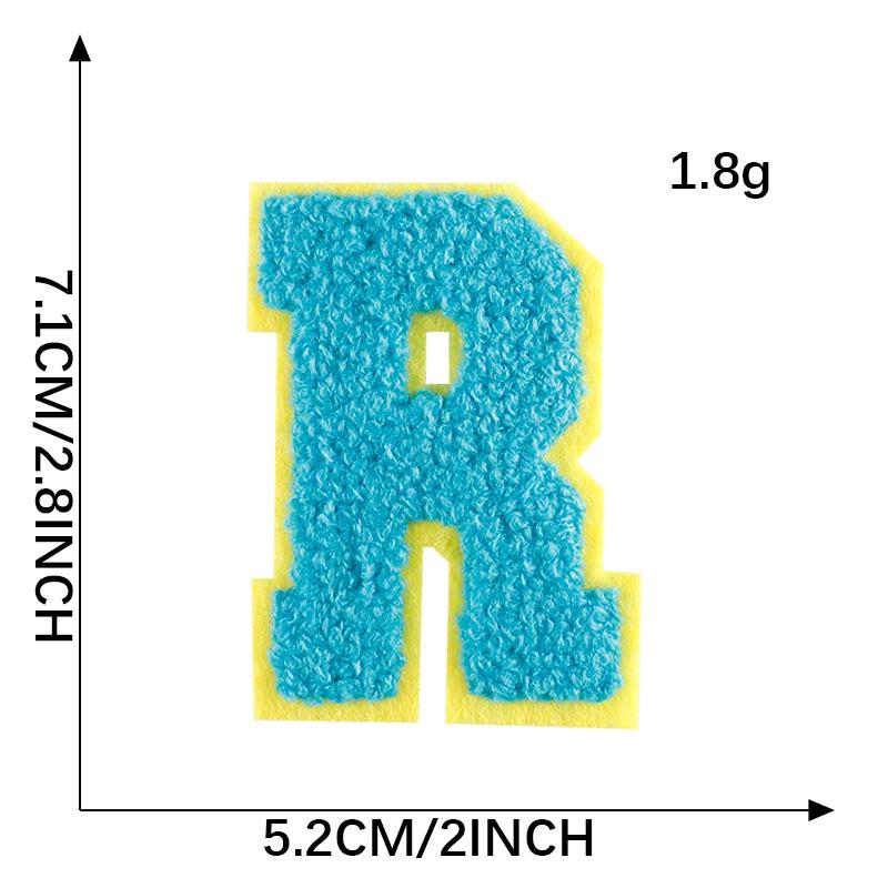 Diy Patch Sticker Letter Towel Embroidery Cloth Sticker Multi-Color Cloth Label Clothing Accessories Badge Embroidery Sticker