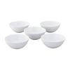 Bowl Set, 14cm, 490cc, Rhythm White, Microwave and Dishwasher Safe, Fine Porcelain, 5 Pieces, F5306L/1610