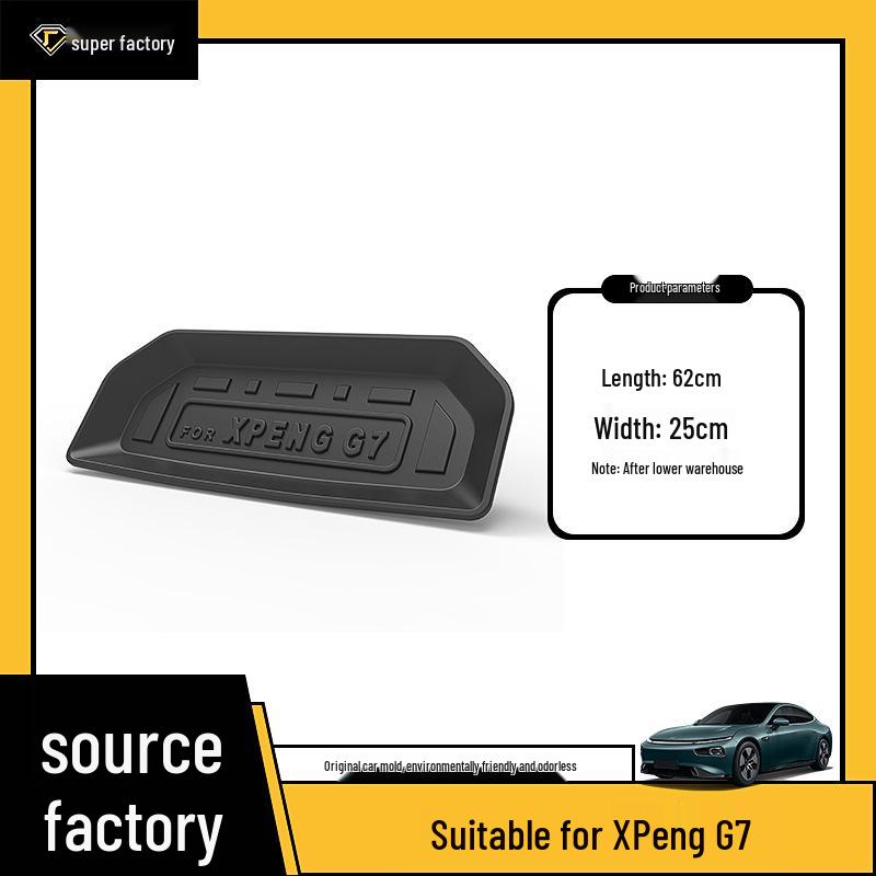 

XPeng G7 Trunk Mat & Backrest Pad (2025) - Waterproof, Wear-Resistant, Eco-Friendly TPE Material. Black TPE Material