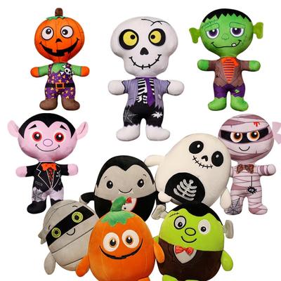 Halloween Pumpkin Plush Toys Zombie Ghost Stuffed Toys Cute Plush Doll Holiday Cosplay Decorations Baby Kid Halloween Christmas