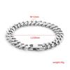 Meier Stainless Steel 12mm Cuban Link Bracelet - Premium Men's Titanium Steel Fashion Accessory